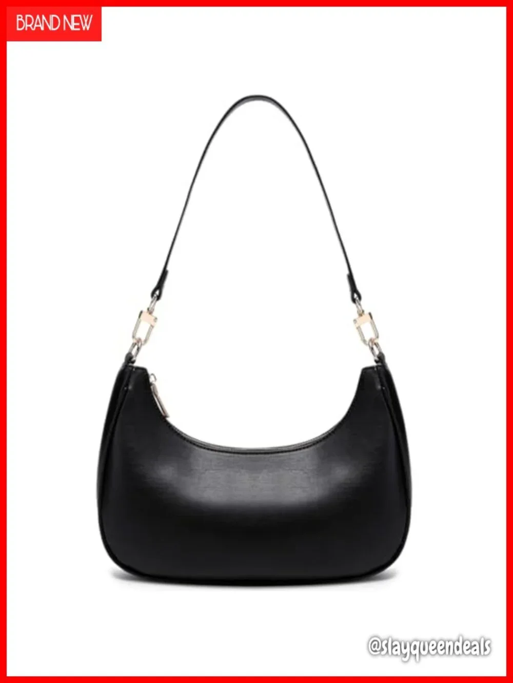 Women's PU Leather Hobo Shoulder Bag Lightweight Underarm Purse with Zipper
